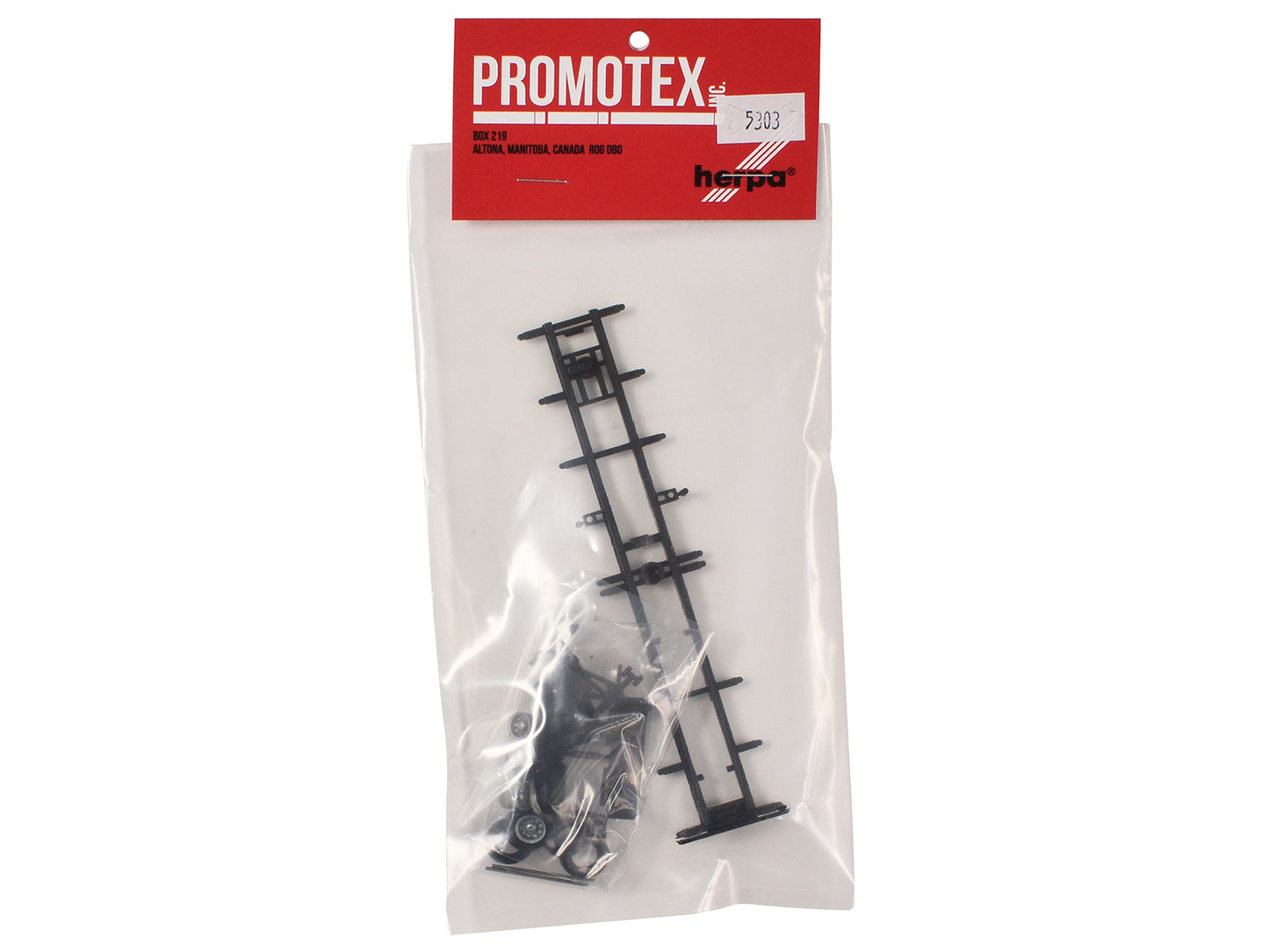 Container Chassis for 2-Axle 40ft Trailer 1/87 (HO) Plastic Model by Promotex-DiecastModeler.com