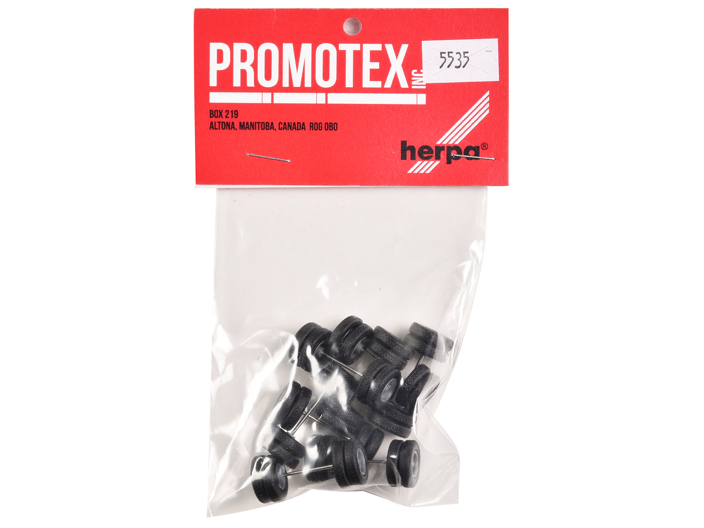 6-Spoke Rear Wheelset Set of 8 pieces 1/87 (HO) Plastic Model by Promotex-DiecastModeler.com