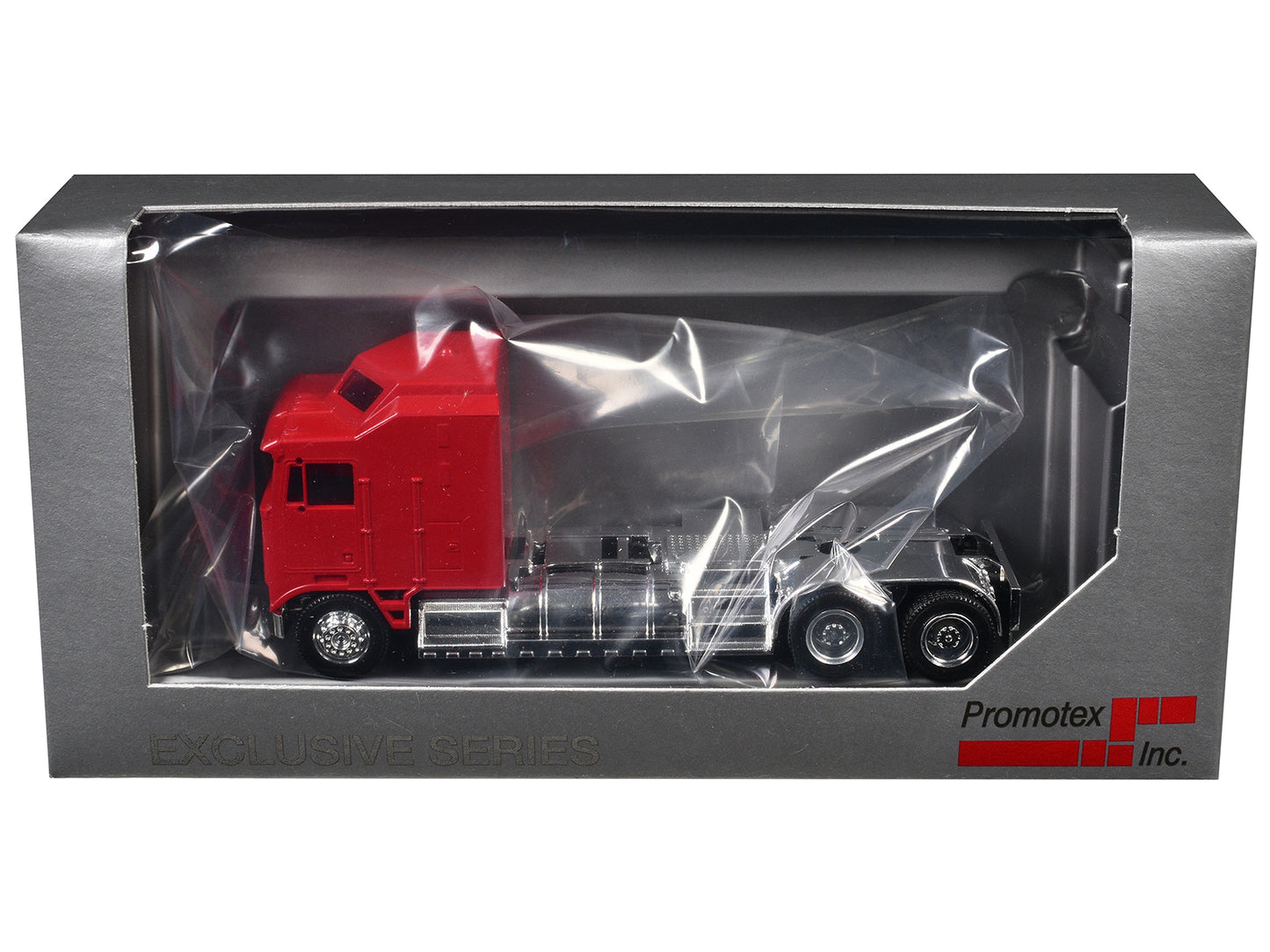 Kenworth K100 with 5-Bar Grill and XXL Chassis Red 1/87 (HO) Plastic Model by Promotex-DiecastModeler.com