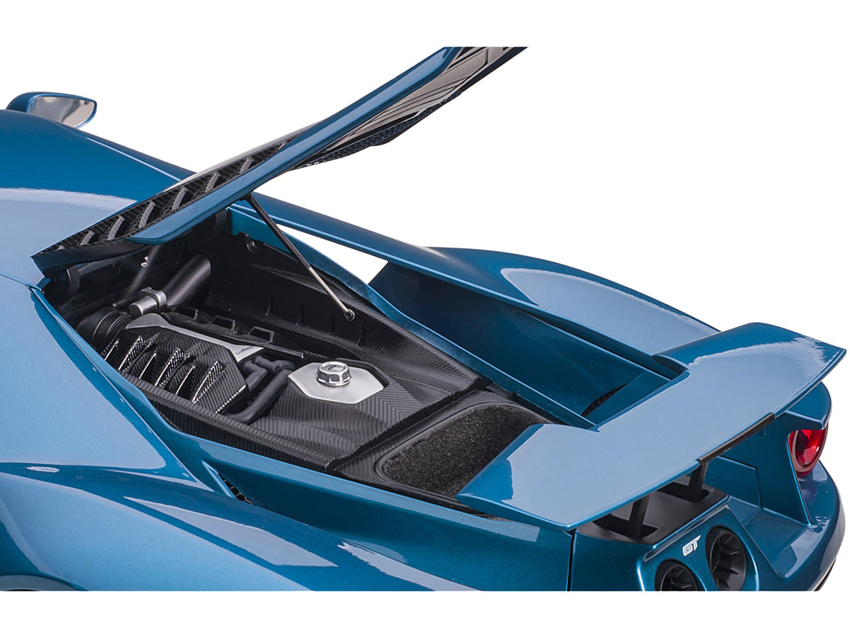 2017 Ford GT Liquid Blue Metallic 1/12 Model Car by Autoart-DiecastModeler.com