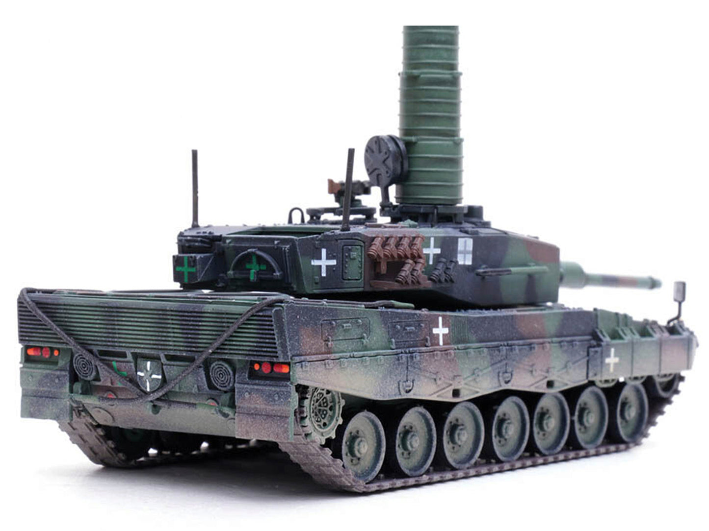 Leopard 2A4 Main Battle Tank with Snorkel "3-Tone Camouflage" Ukrainian Army "Armor Premium" Series 1/72 Diecast Model by Panzerkampf-DiecastModeler.com