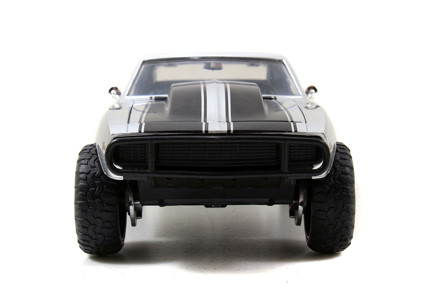 Roman's Chevrolet Camaro Z/28 Silver "Fast & Furious 7" Movie 1/24 Diecast Model Car by Jada