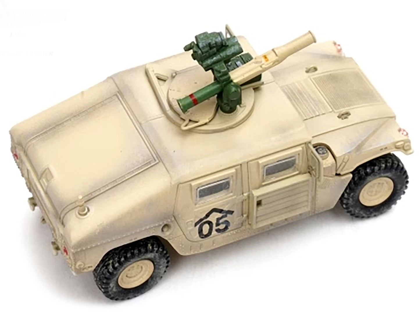 M1046 HUMVEE Tow Missile Carrier Desert Camouflage "E Troop 9th Regiment 2nd Brigade Combat Team 3rd Infantry Division (Mechanized) Iraq" (2003) "Military Miniature" Series 1/64 Diecast Model by Panzerkampf-DiecastModeler.com