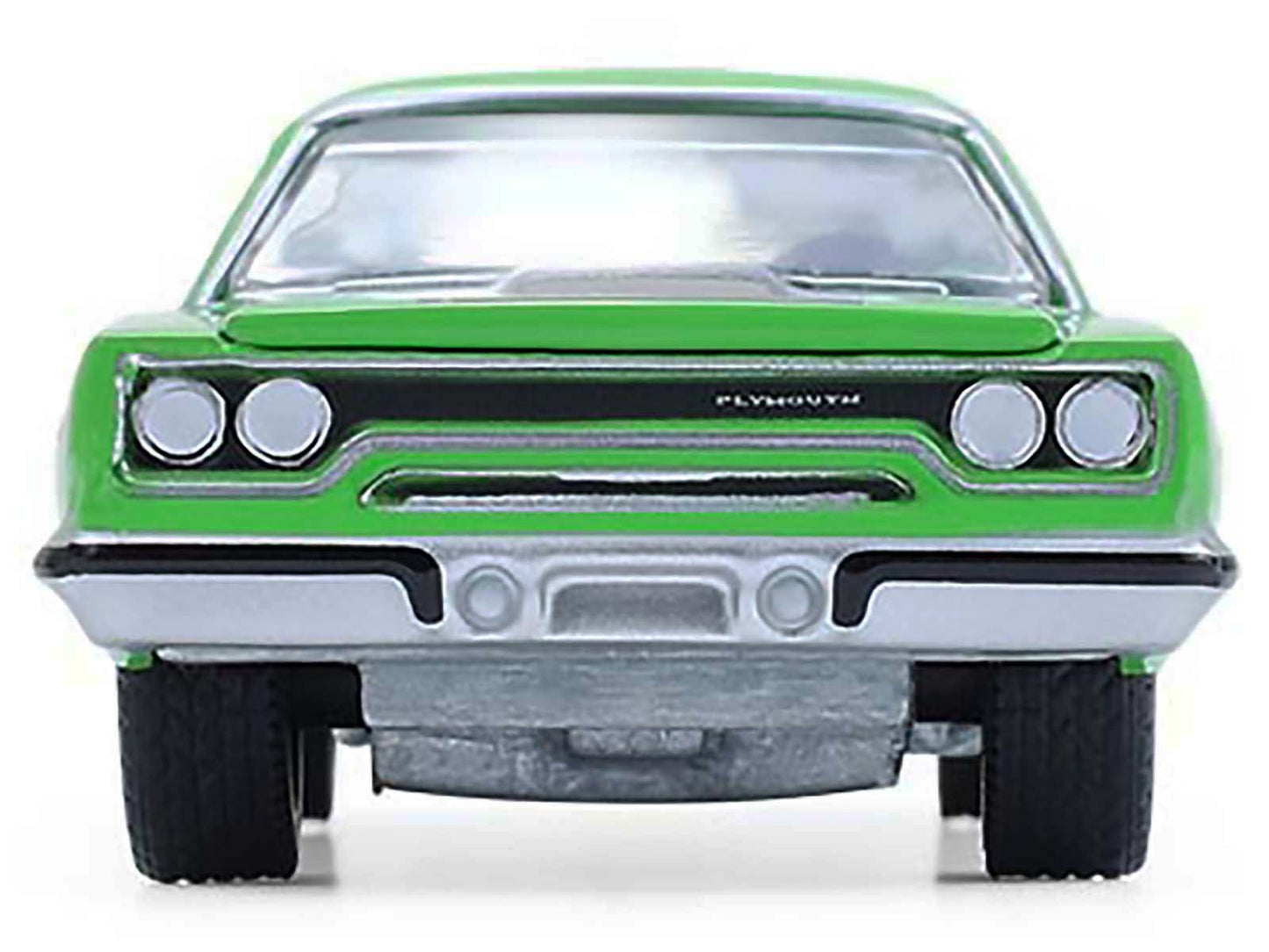 1970 Plymouth Road Runner Green with Black Hood Stripe "GreenLight Muscle" Series 30 1/64 Diecast Model Car by Greenlight