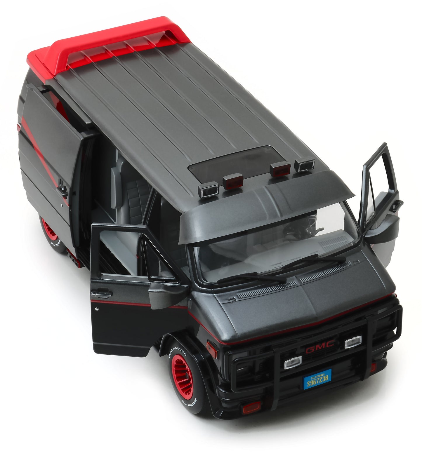 1983 GMC Vandura Black "The A-Team" (1983-1987) TV Series 1/18 Diecast Model Car by Greenlight