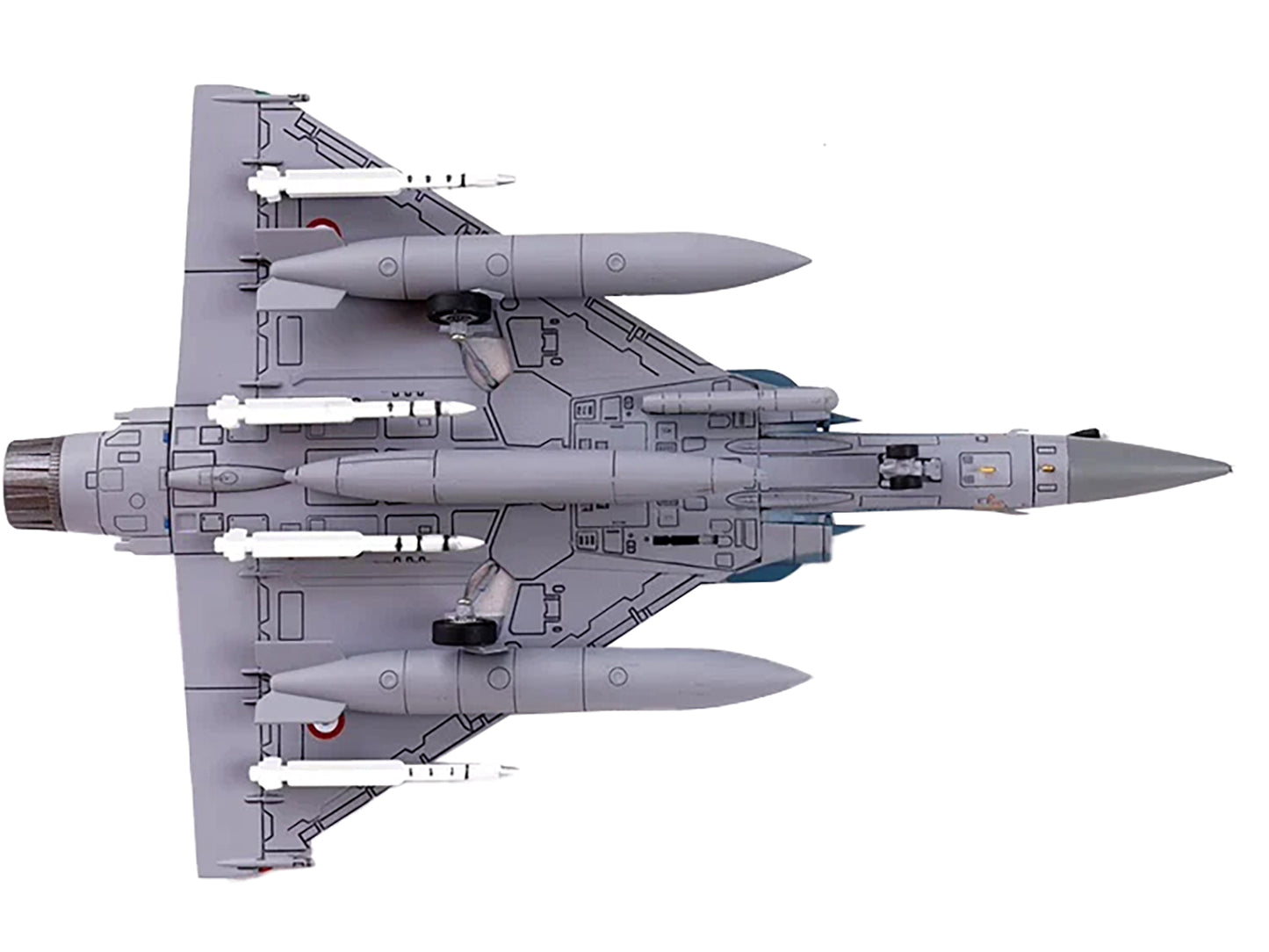 Dassault Mirage 2000-5F Fighter Aircraft "2-FA Cigognes" French Air Force "Wing" Series 1/72 Diecast Model by Panzerkampf-DiecastModeler.com