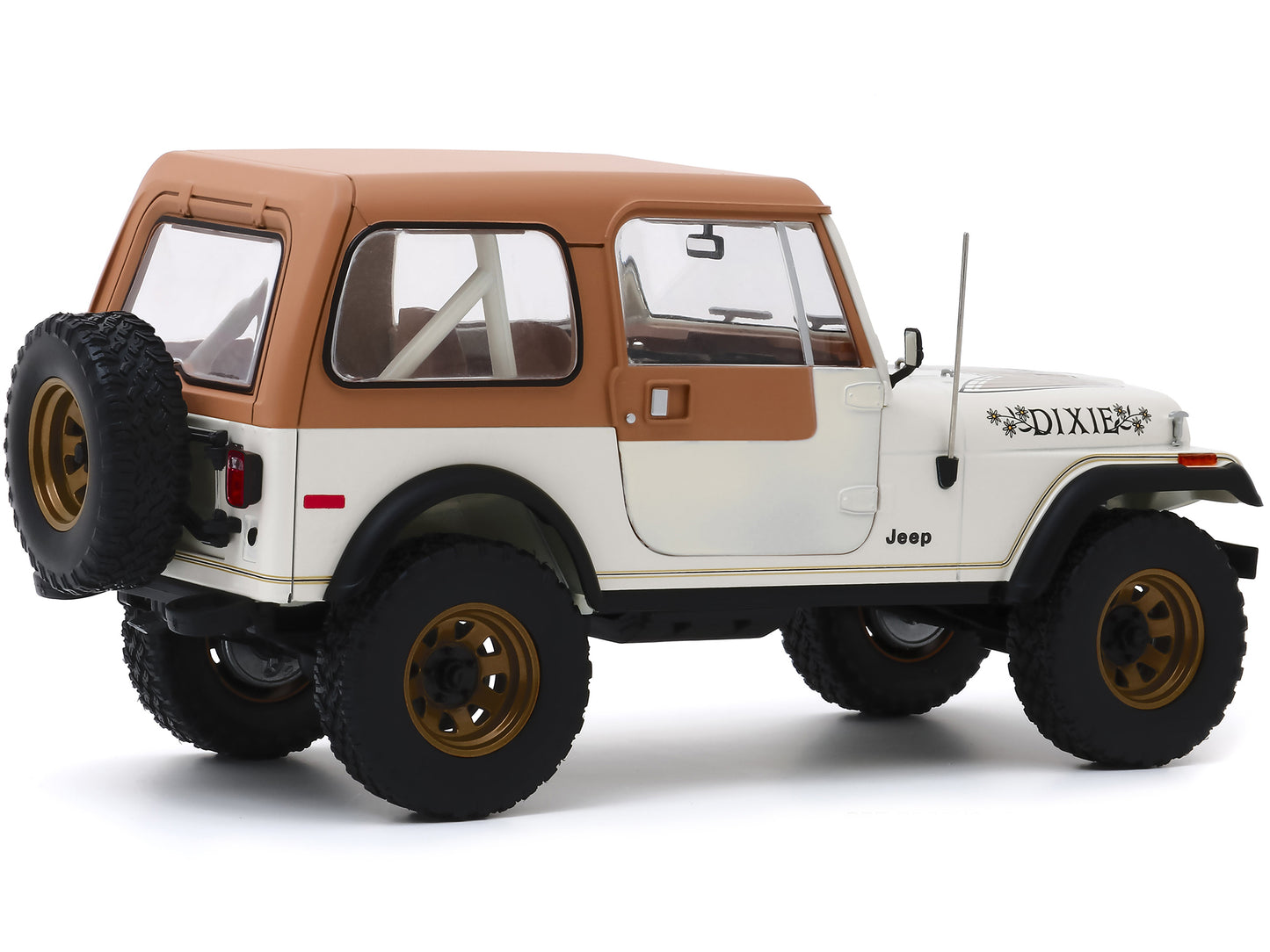 1979 Jeep CJ-7 Golden Eagle "Dixie" Cream 1/18 Diecast Model Car by Greenlight
