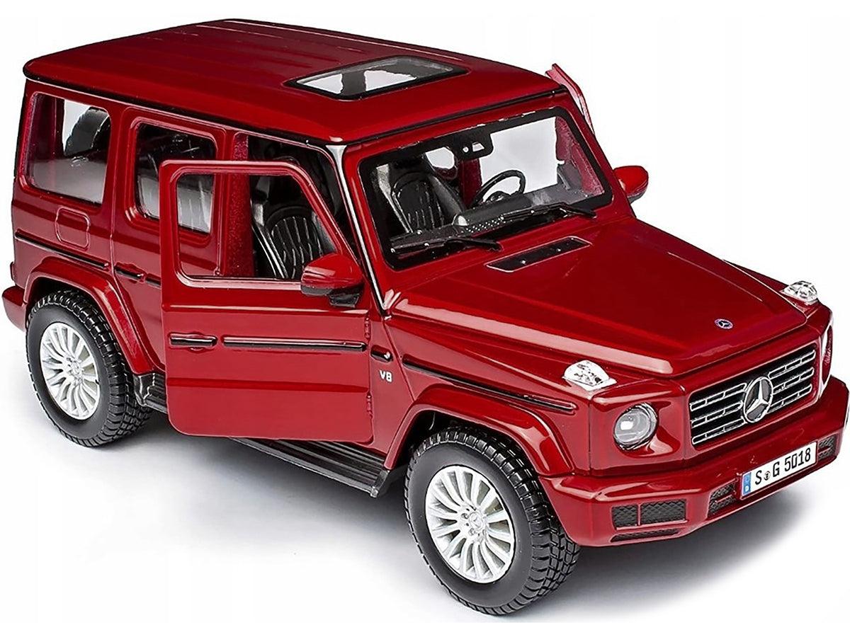 2019 Mercedes Benz G-Class with Sunroof Red Metallic 1/25 Diecast Model Car by Maisto-DiecastModeler.com