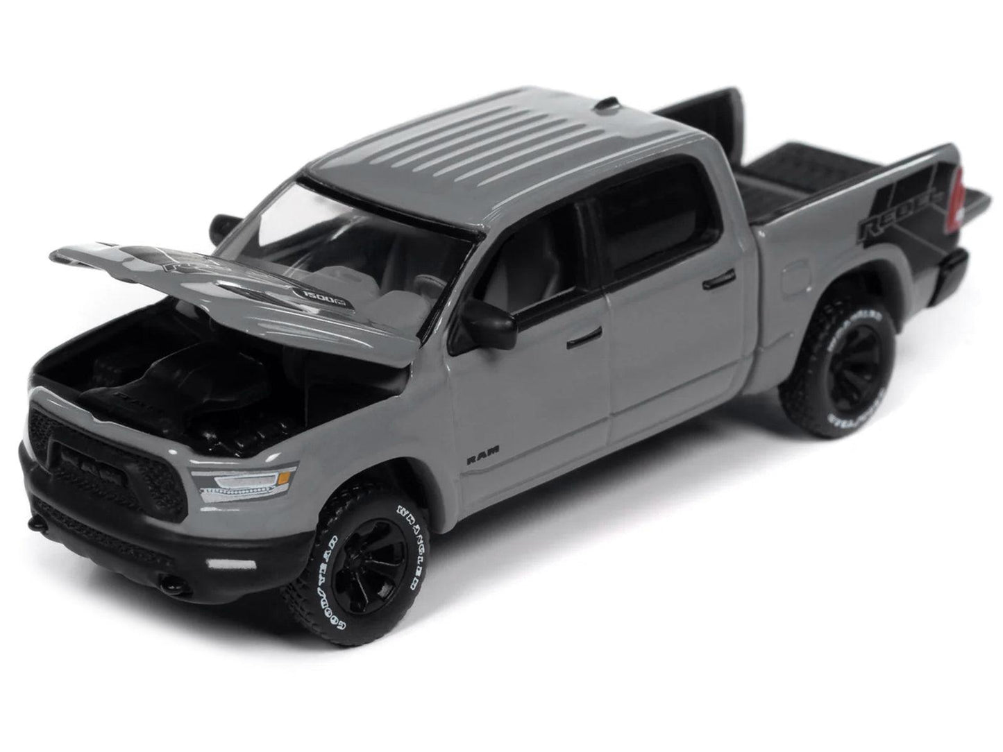 2023 Ram 1500 Rebel Havoc Edition Pickup Truck Ceramic Gray "Muscle Trucks" Series 1/64 Diecast Model Car by Auto World-DiecastModeler.com