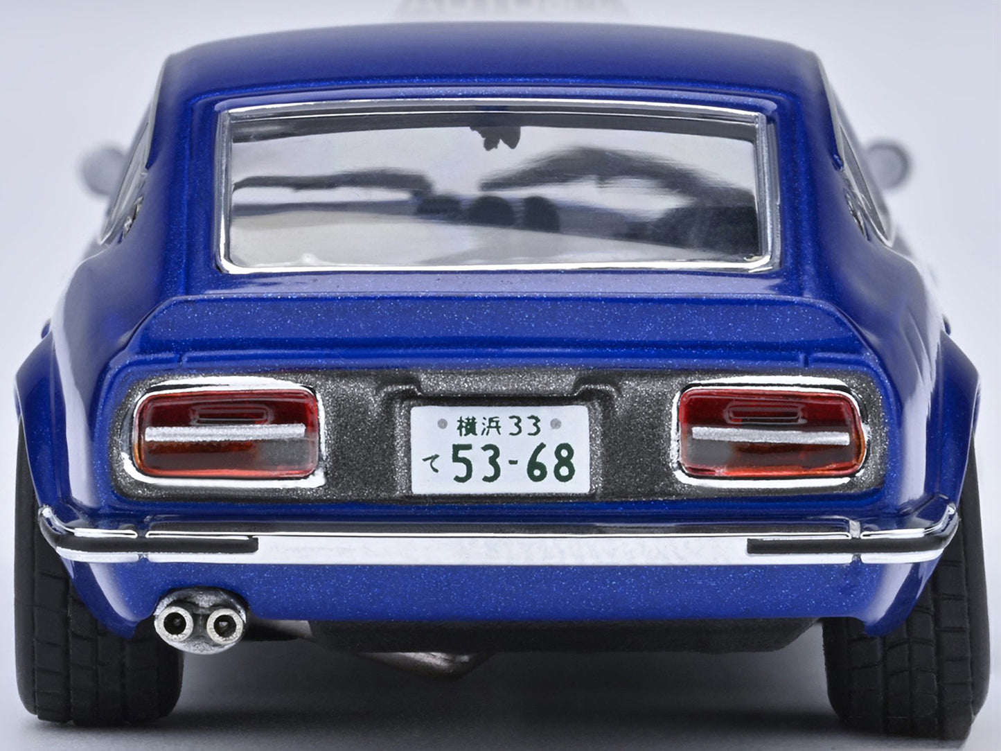 Nissan Fairlady Z RHD (Right Hand Drive) "Akuma No Z" Blue Metallic "Wangan Midnight - Comic #1 Version" Manga 1/64 Model Car by Autoart