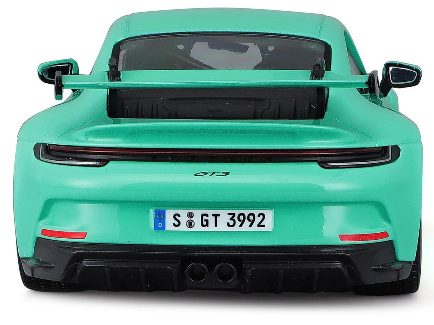 Porsche 911 GT3 Light Green 1/24 Diecast Model Car by Bburago-DiecastModeler.com