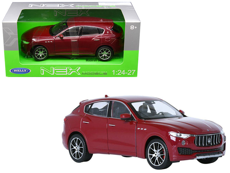 Maserati Levante Red 1/24 - 1/27 Diecast Model Car by Welly-DiecastModeler.com
