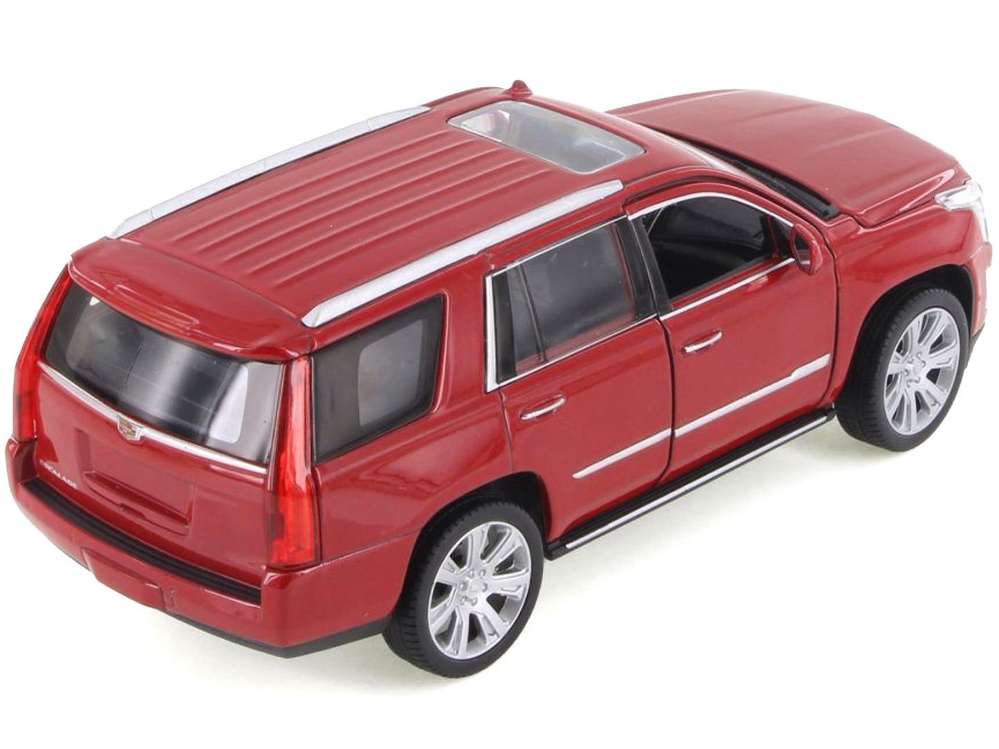 2017 Cadillac Escalade with Sunroof Red Metallic 1/24-1/27 Diecast Model Car by Welly-DiecastModeler.com
