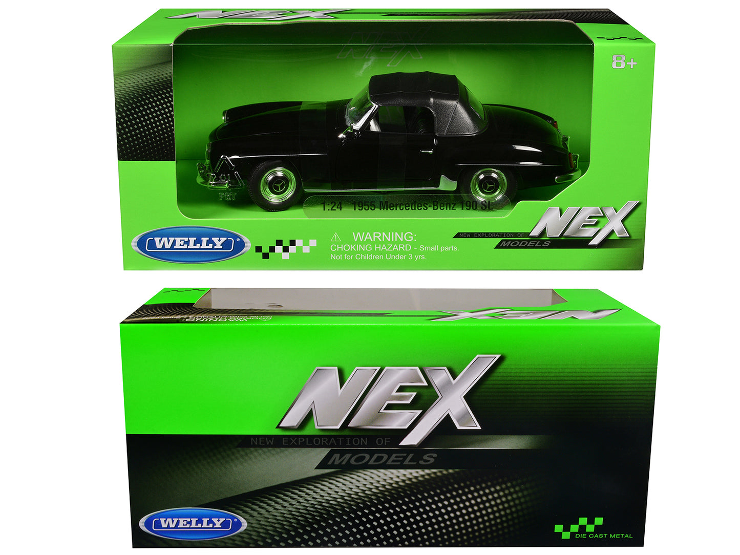 1963 Mercedes-Benz 600 Black "NEX Models" Series 1/24 Diecast Model Car by Welly-DiecastModeler.com