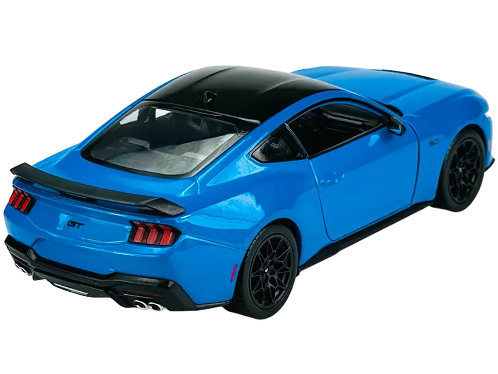 2024 Ford Mustang GT 5.0 Blue with Black Top "NEX Models" Series 1/25 Diecast Model Car by Welly-DiecastModeler.com