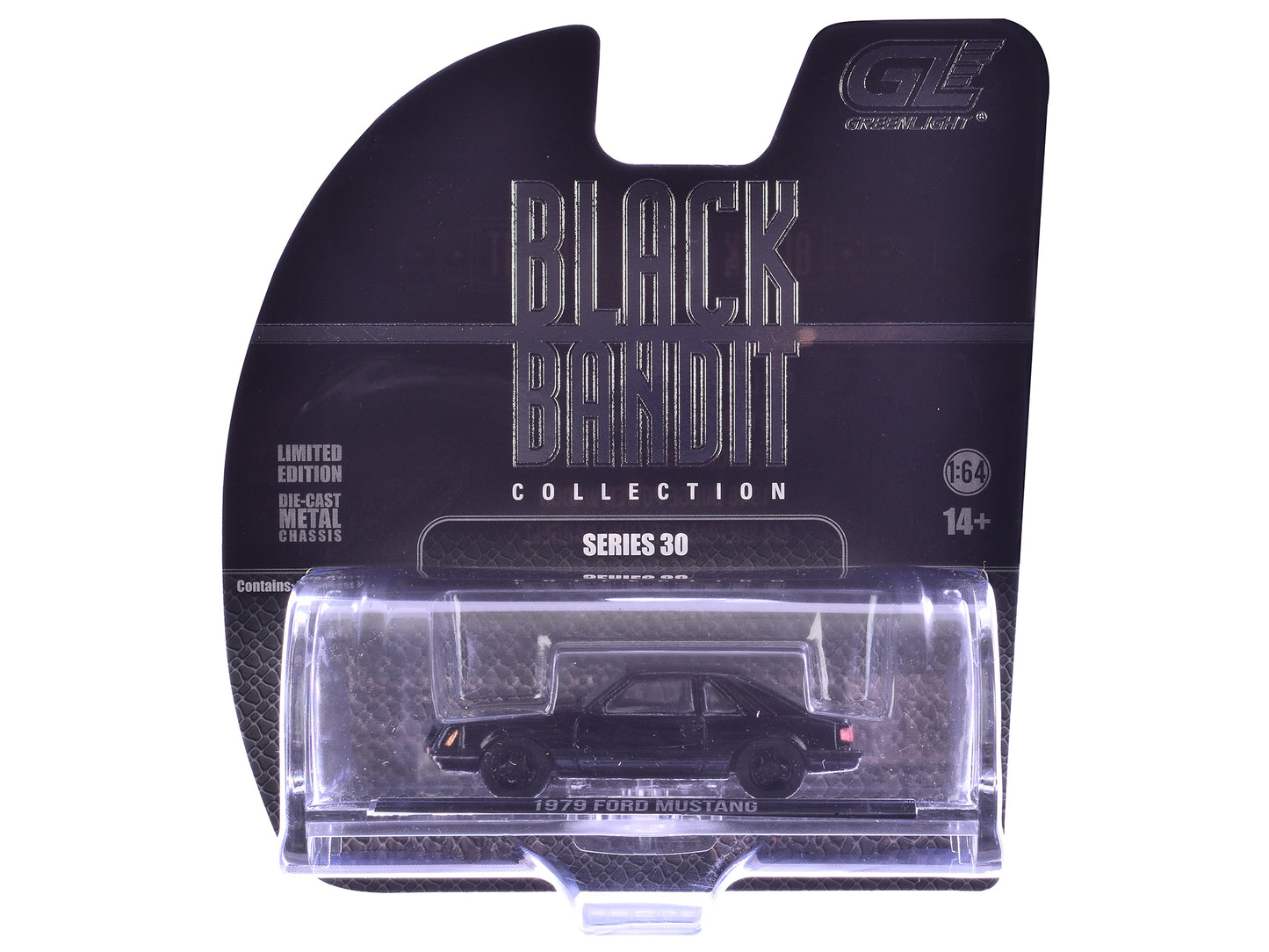 1979 Ford Mustang Fastback Black "Black Bandit" Series 30 1/64 Diecast Model Car by Greenlight