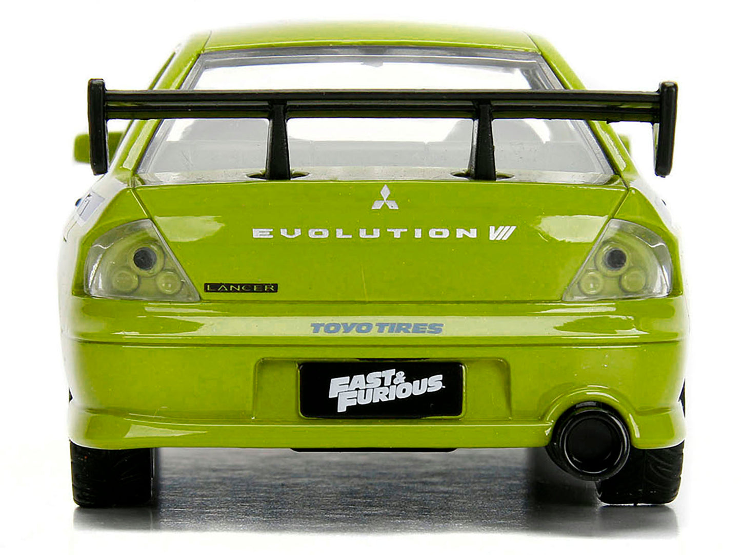 Brian's Mitsubishi Lancer Evolution VII Green "Fast & Furious" Movie 1/32 Diecast Model Car by Jada-DiecastModeler.com