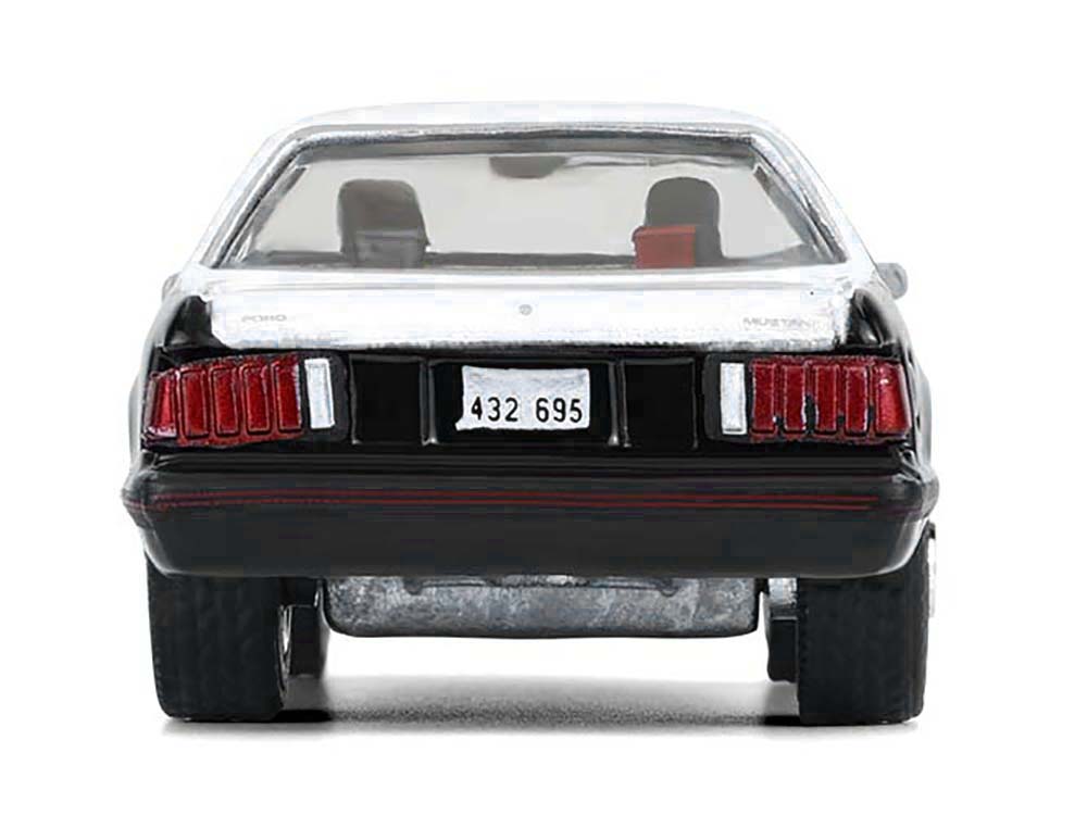 1982 Ford Mustang SSP "Texas Department of Public Safety Highway Patrol" Black with White Hood and Top "Hobby Exclusive" Series 1/64 Diecast Model Car by Greenlight-DiecastModeler.com