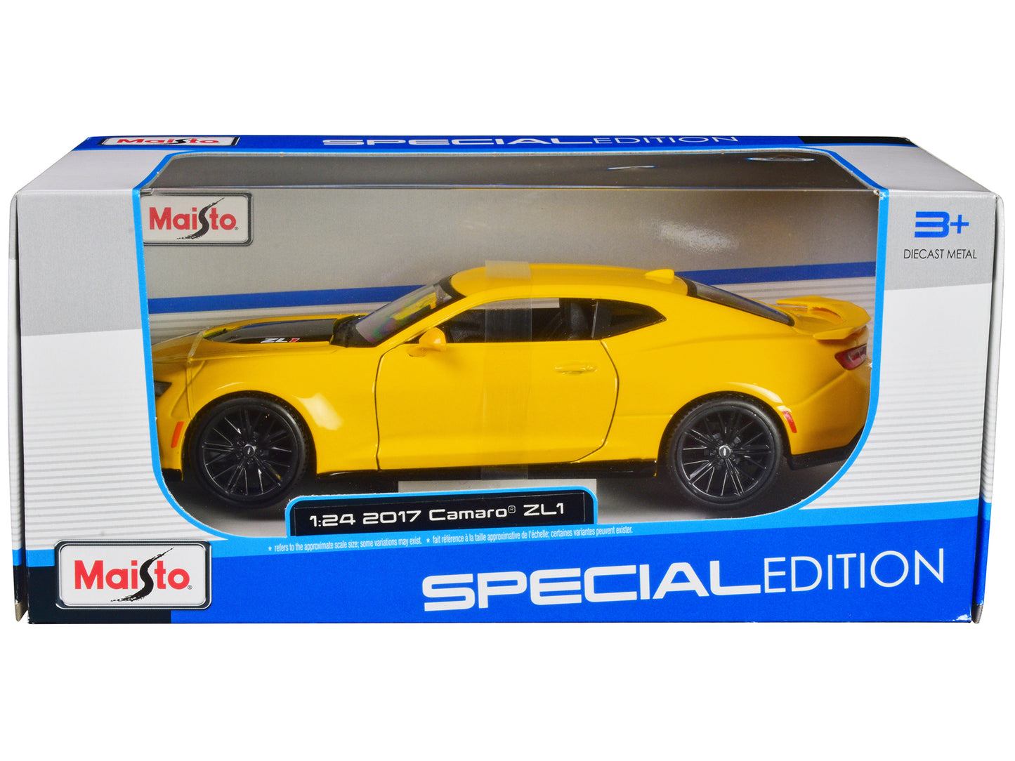 2017 Chevrolet Camaro ZL1 Yellow Metallic "Special Edition" 1/24 Diecast Model Car by Maisto