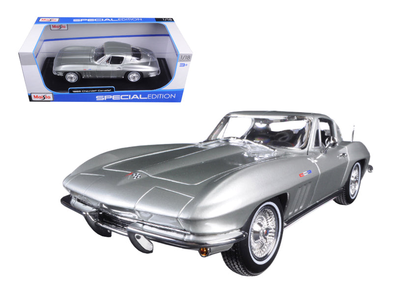 1965 Chevrolet Corvette Silver "Special Edition" 1/18 Diecast Model Car by Maisto-DiecastModeler.com