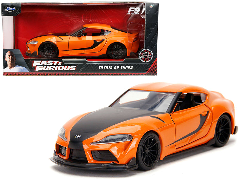 Toyota GR Supra Orange with Black Stripes "Fast & Furious 9 F9" (2021) Movie 1/32 Diecast Model Car by Jada-DiecastModeler.com