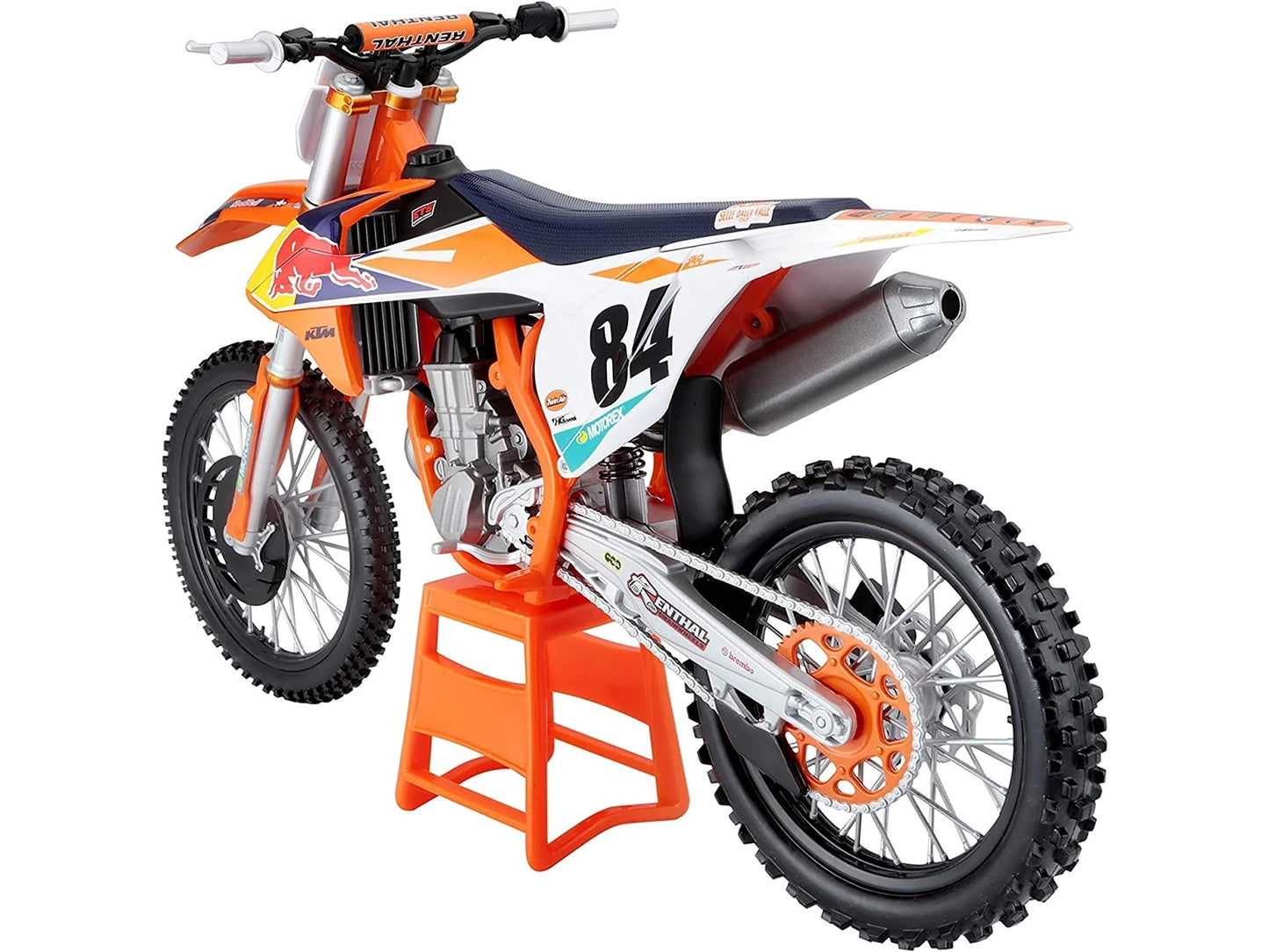 KTM 450 SX-F #84 Jeffrey Herlings "Red Bull KTM Factory Racing" (2018) 1/6 Diecast Motorcycle Model by Maisto-DiecastModeler.com