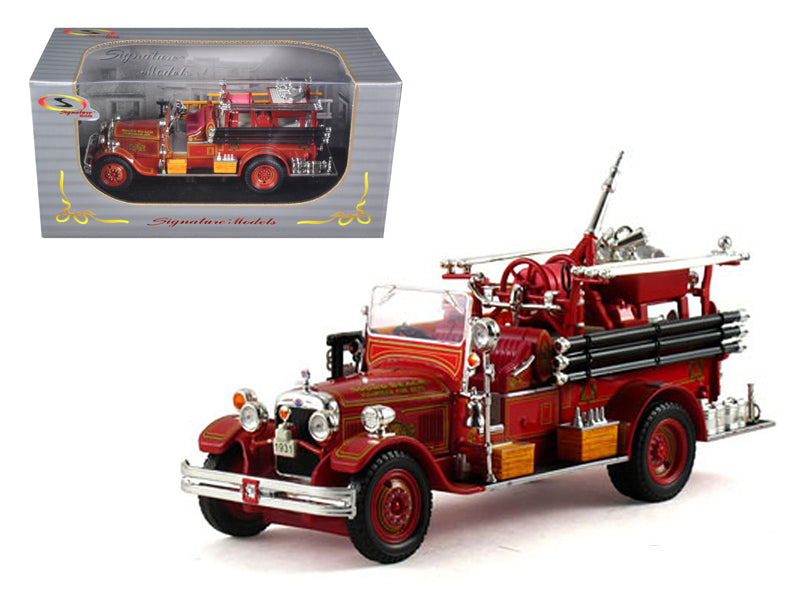 1931 Seagrave Fire Engine Truck Red 1/32 Diecast Model by Signature Models-DiecastModeler.com