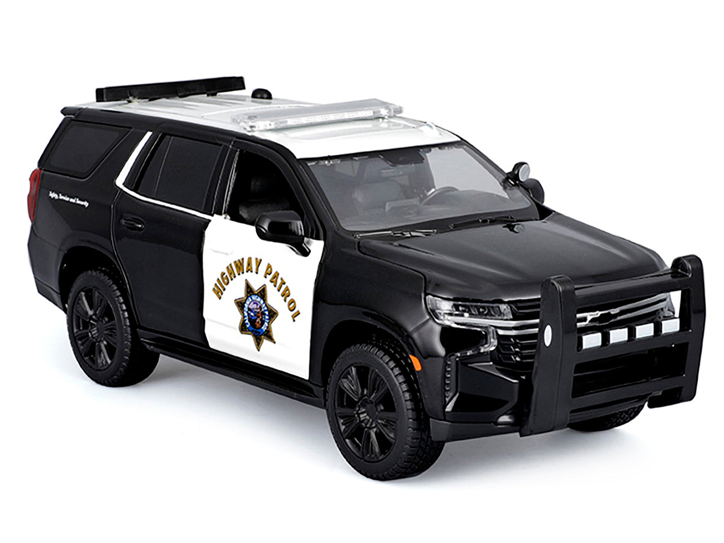 2021 Chevrolet Tahoe "California Highway Patrol" Black and White "Authority" "Maisto Design" Series 1/26 Diecast Model Car by Maisto-DiecastModeler.com