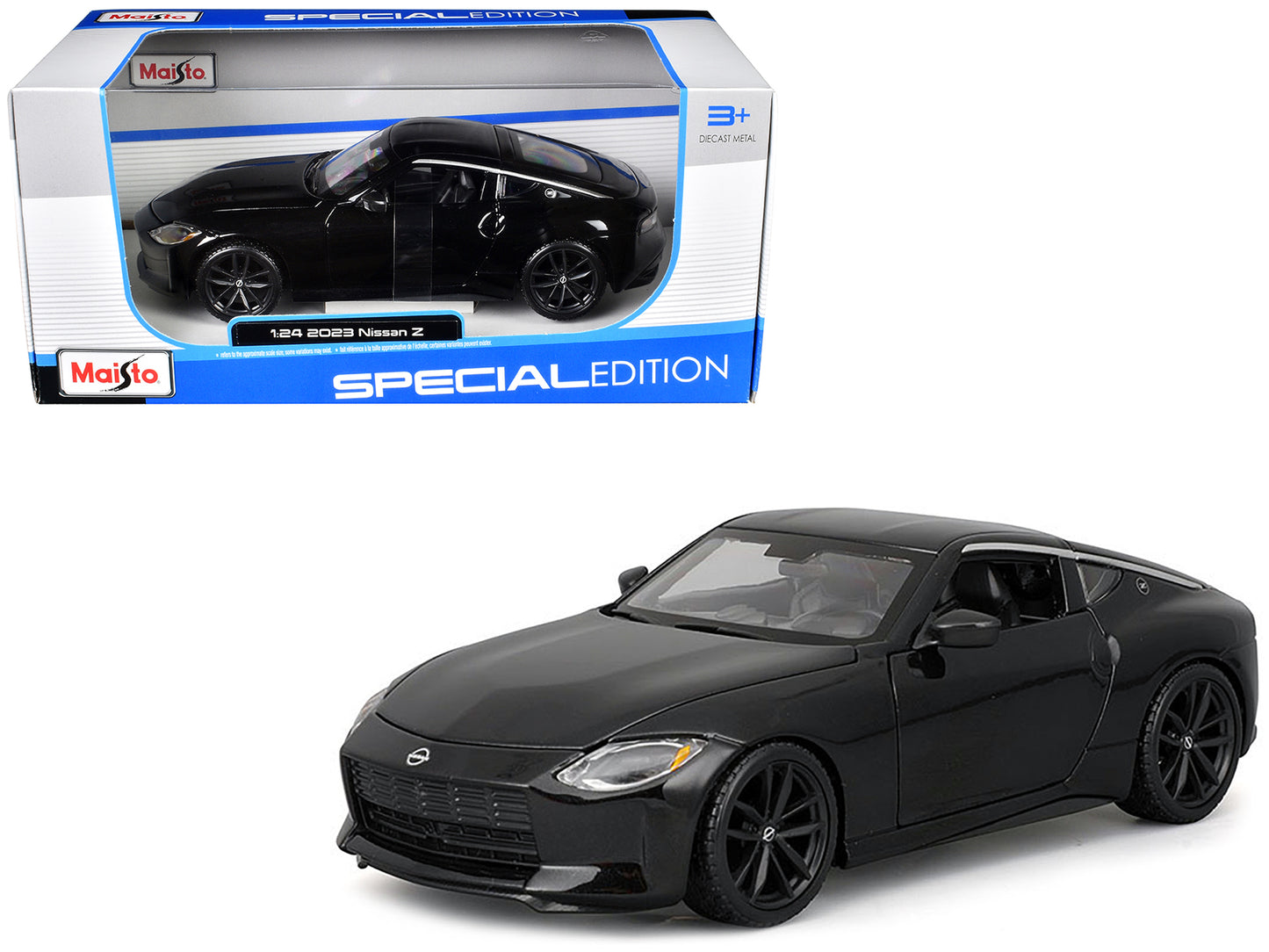 2023 Nissan Z Black Metallic "Special Edition" Series 1/24 Diecast Model Car by Maisto-DiecastModeler.com