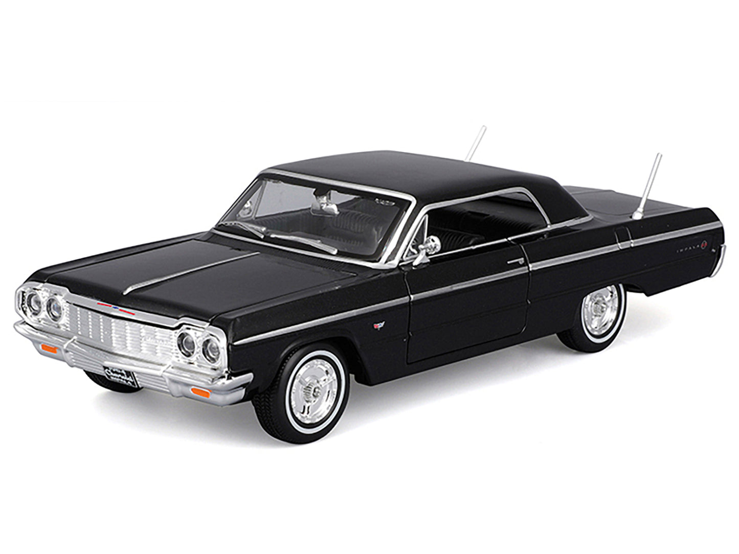 1964 Chevrolet Impala SS Black "Special Edition" Series 1/26 Diecast Model Car by Maisto-DiecastModeler.com