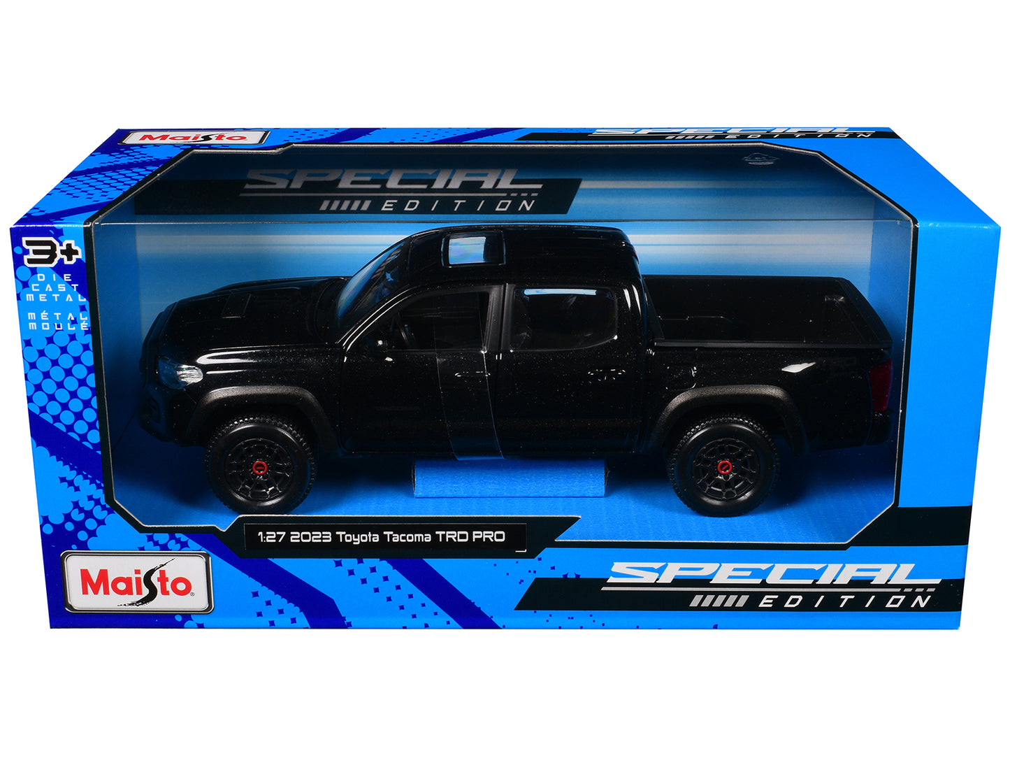 2023 Toyota Tacoma TRD PRO Pickup Truck Black Metallic with Sunroof "Special Edition" Series 1/27 Diecast Model Car by Maisto