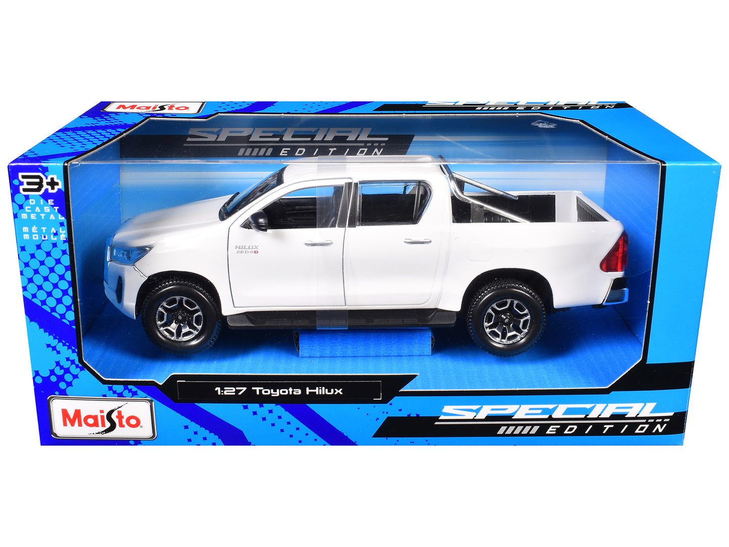 Toyota Hilux Pickup Truck White "Special Edition" Series 1/27 Diecast Model Car by Maisto