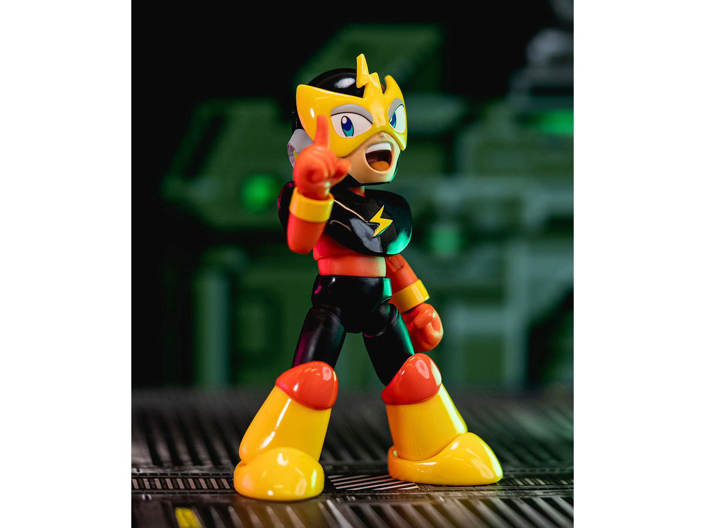Elec Man 4.5" Moveable Figure with Accessories and Alternate Head and Hands "Mega Man" (1987) Video Game Model by Jada-DiecastModeler.com