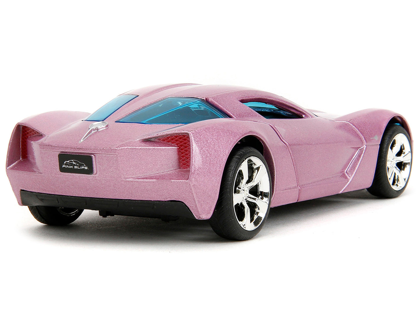 2009 Chevrolet Corvette Stingray Concept Pink Metallic with Blue Tinted Windows "Pink Slips" Series 1/32 Diecast Model Car by Jada-DiecastModeler.com