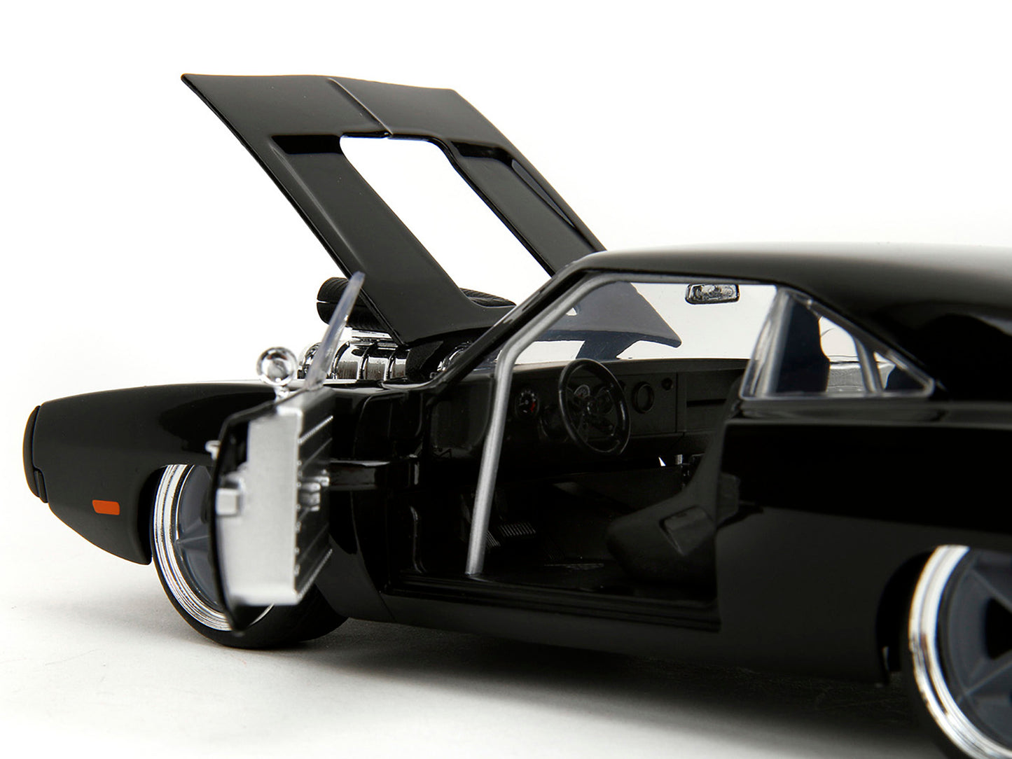 1970 Dodge Charger R/T Black "Fast X" (2023) Movie "Fast & Furious" Series 1/24 Diecast Model Car by Jada-DiecastModeler.com