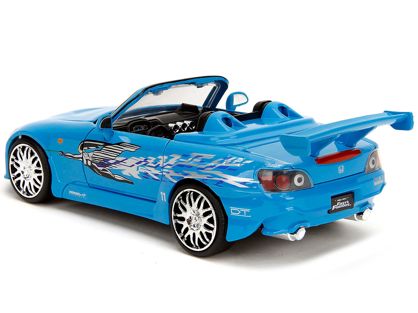 2001 Honda S2000 Convertible Blue with Graphics "Fast & Furious Remix" Series 1/24 Diecast Model Car by Jada-DiecastModeler.com
