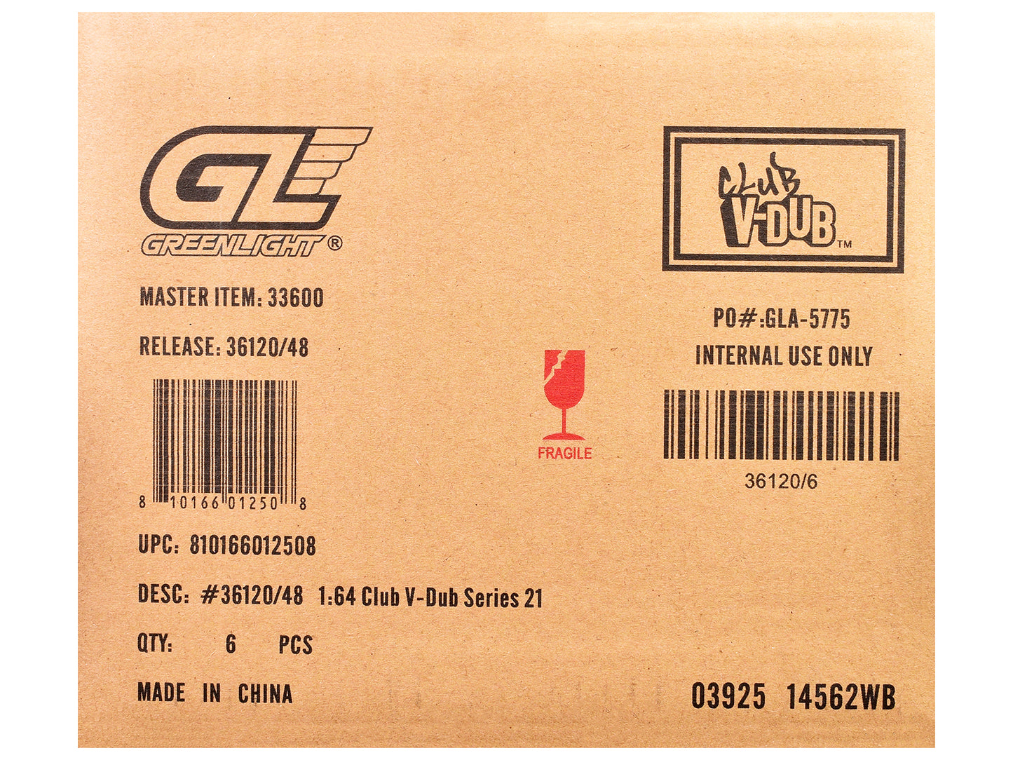 "Club Vee-Dub" Series 21 Set of 6 pieces 1/64 Diecast Model Cars by Greenlight