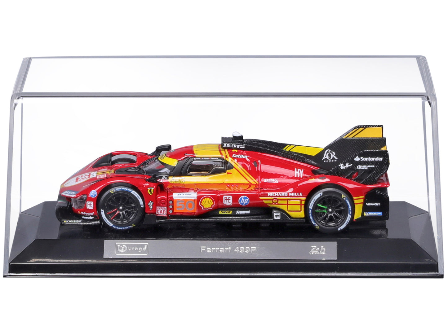 Ferrari 499P #50 Antonio Fuoco - Miguel Molina - Nicklas Nielsen "Ferrari AF Corse" Winner "24 Hours of Le Mans" (2024) "Racing" Series 1/43 Diecast Model Car by Bburago