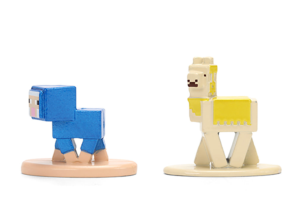 Set of 12 Diecast Figures "Minecraft" Video Game "Nano Metalfigs" Series Diecast Models by Jada-DiecastModeler.com