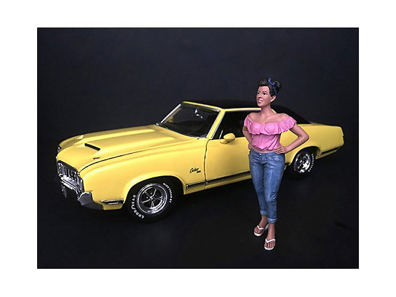 "Hanging Out II" Gloria Figurine for 1/18 Scale Models by American Diorama-DiecastModeler.com