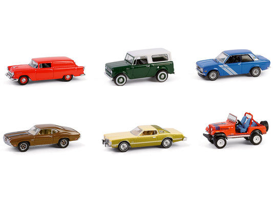 "Vintage Ad Cars" Series 11 Set of 6 pieces 1/64 Diecast Model Cars by Greenlight-DiecastModeler.com