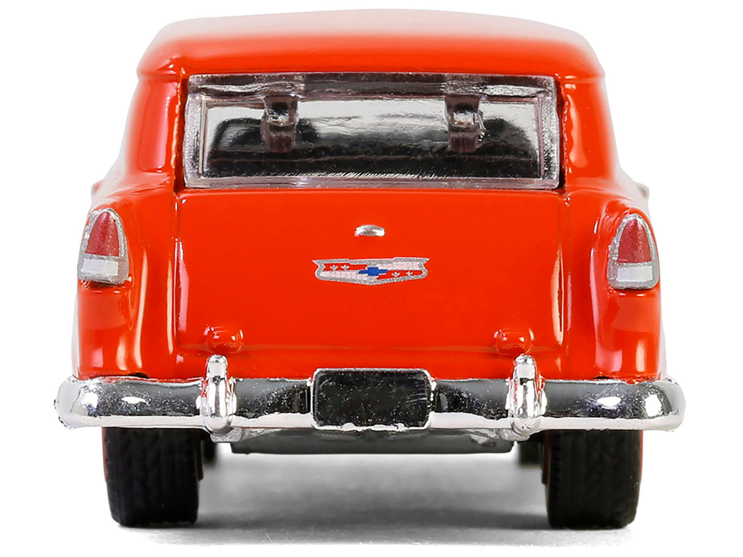 1955 Chevrolet Sedan Delivery Orange Red "First in Appearance and Performance" "Vintage Ad Cars" Series 11 1/64 Diecast Model Car by Greenlight