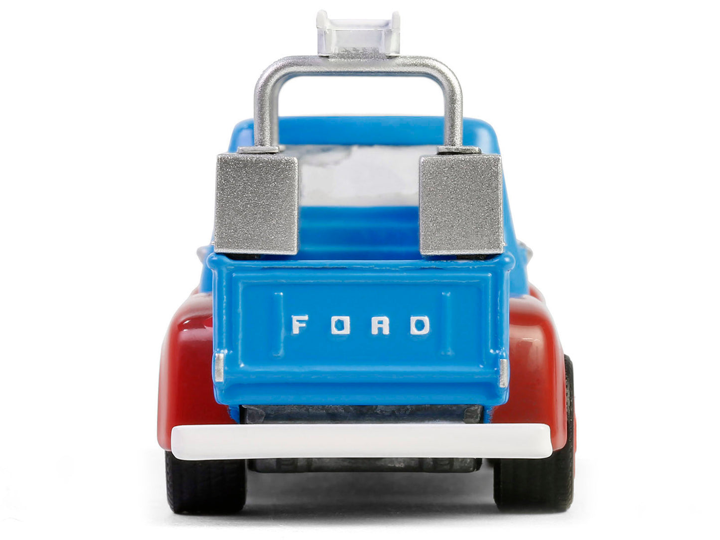 1956 Ford F-100 Pickup Truck with Tool Boxes and Ladders "Chevron" Blue and Red "Chevron Special Edition" Series 1 1/64 Diecast Model Car by Greenlight