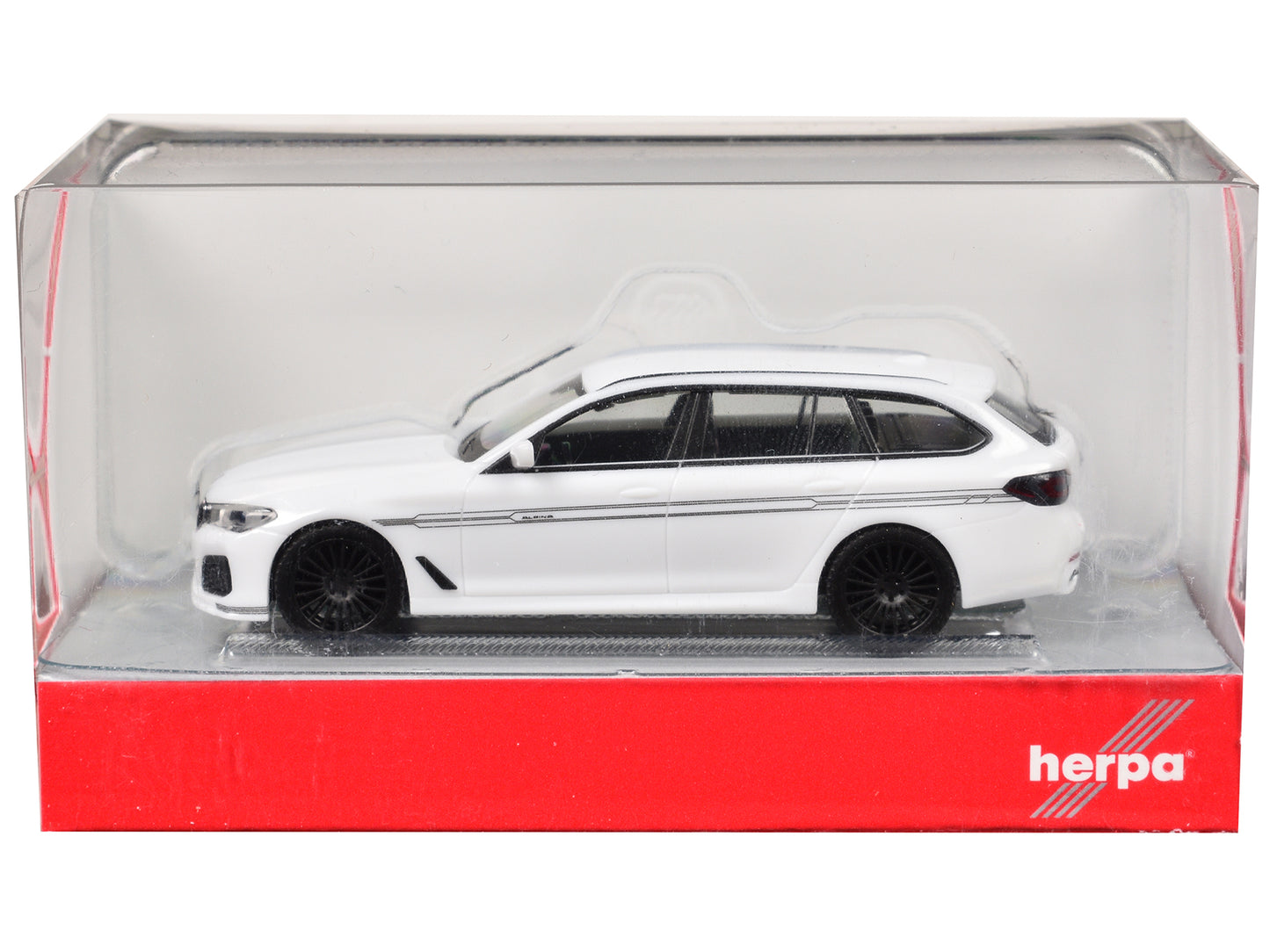 BMW Alpina B5 Touring White 1/87 (HO) Plastic Model Car by Herpa