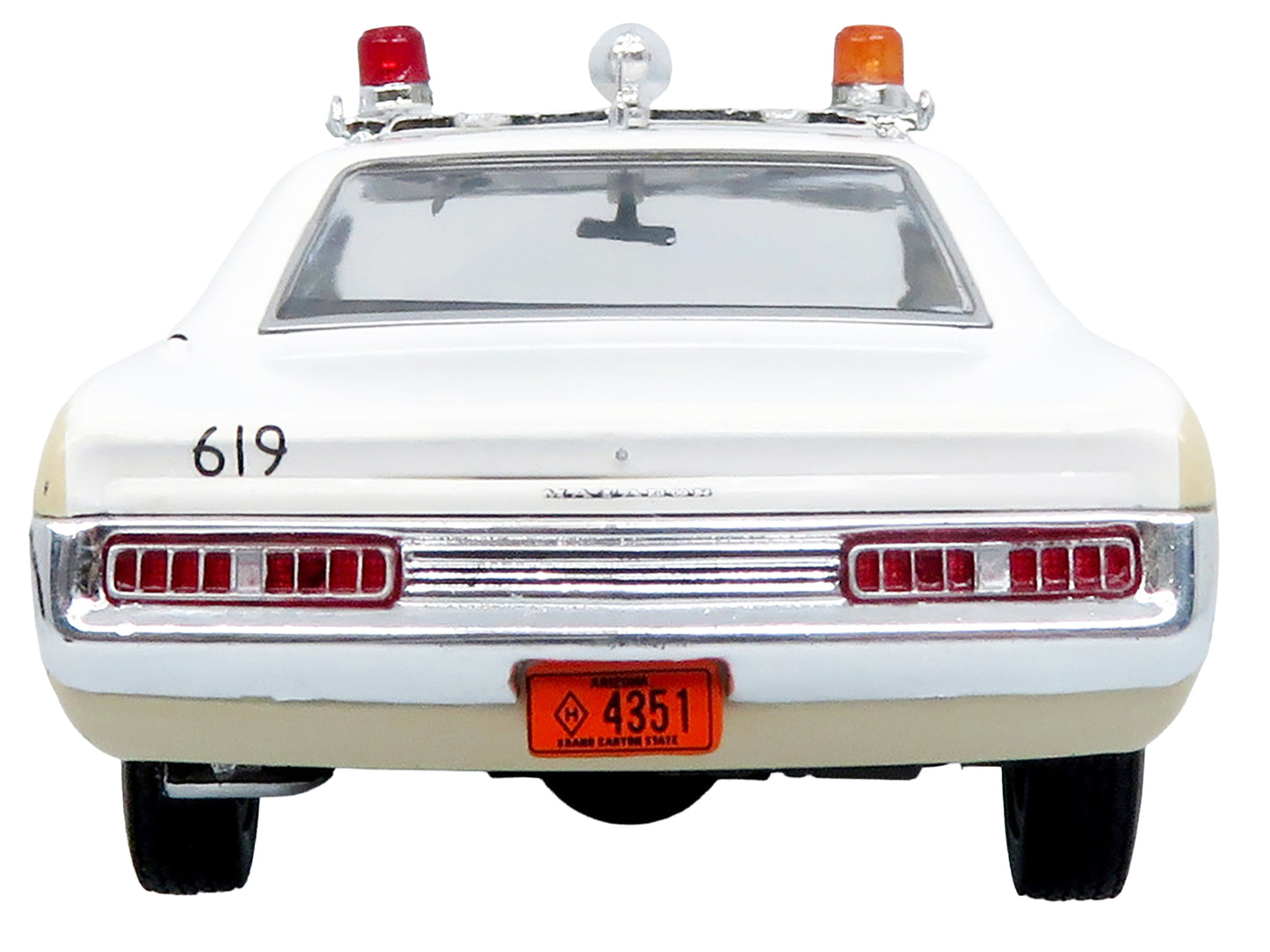 1972 AMC Matador Police Car "Phoenix Police Department" White and Beige 1/43 Diecast Model by Iconic Replicas