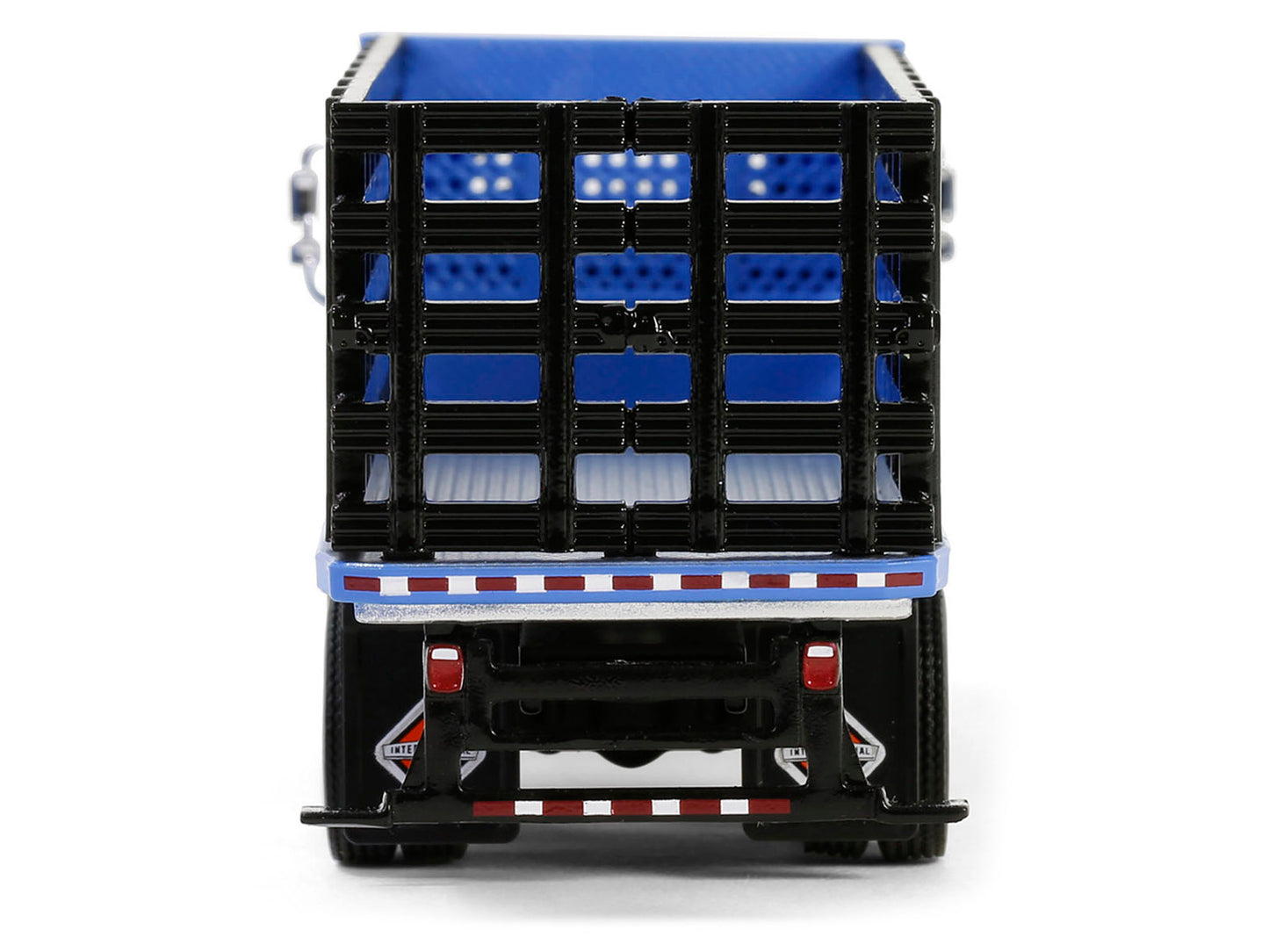 2018 International WorkStar Platform Stake Truck Blue "S.D. Trucks" Series 19 1/64 Diecast Model Car by Greenlight