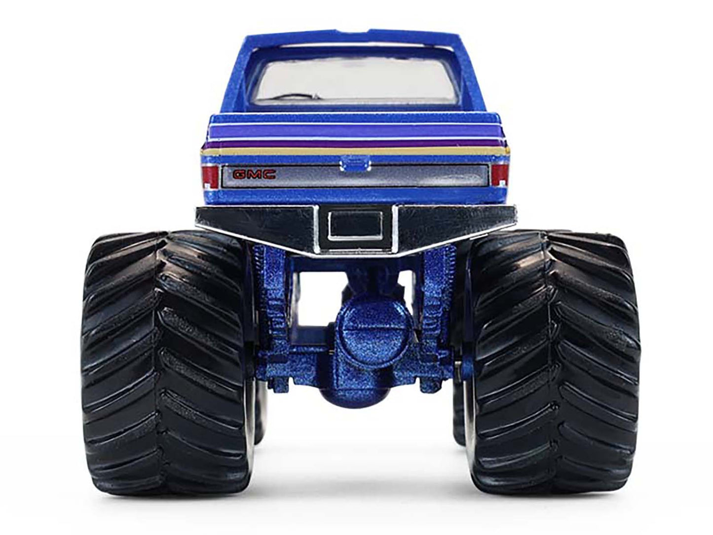 1982 GMC Sierra 2500 Monster Truck "Moonshiner!" Blue Metallic with Stripes "Kings of Crunch" Series 16 1/64 Diecast Model Car by Greenlight