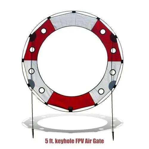 5 ft. Keyhole FPV Racing Air Gate - White/Red-DiecastModeler.com