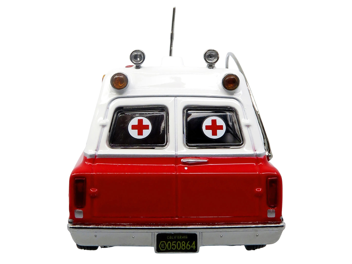 1969 Chevrolet C-10 Ambulance "Los Angeles City Fire Department" Red and White "5 Alarm" Series Limited Edition 1/50 Diecast Model by Iconic Replicas