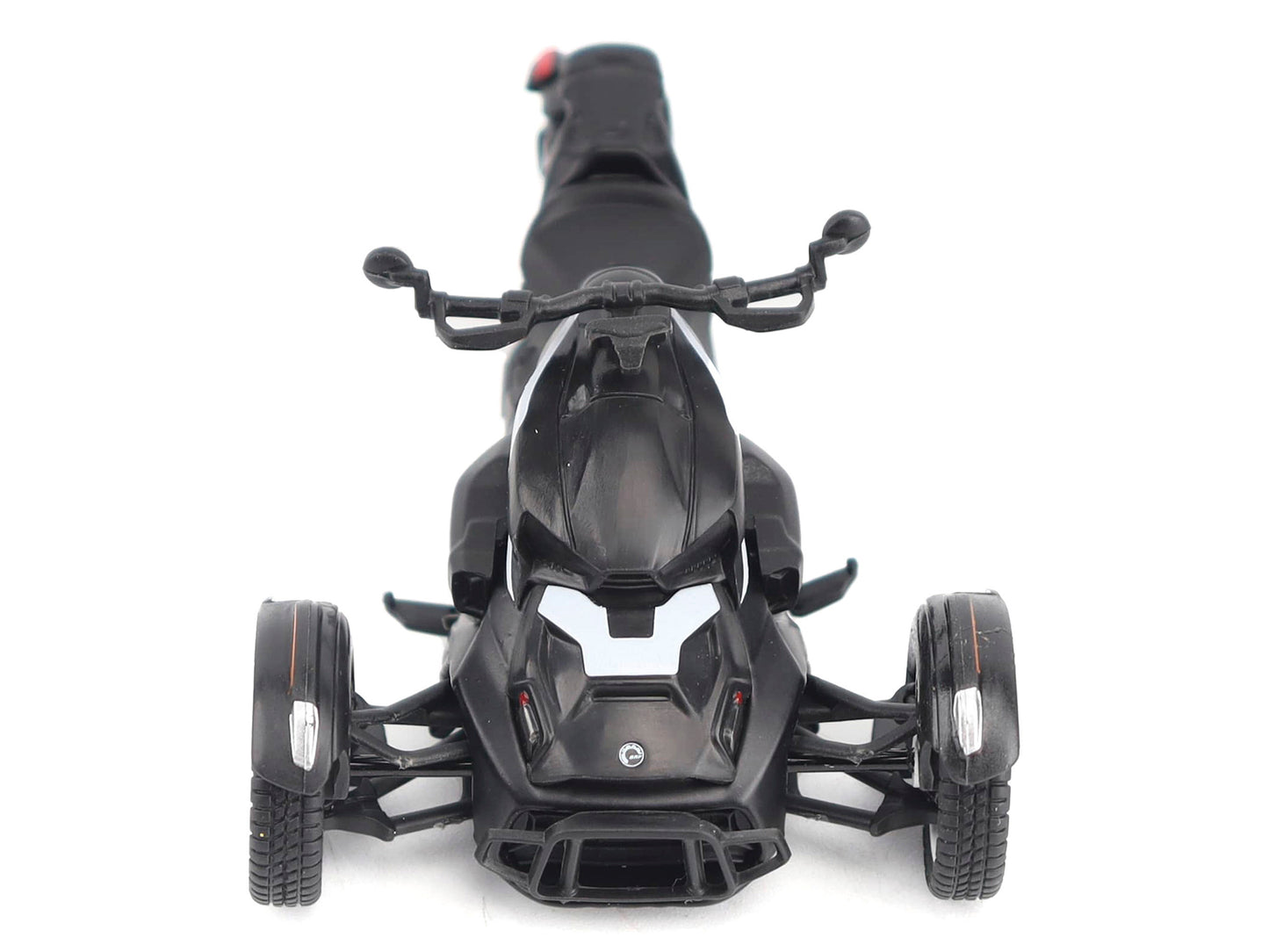 Can-Am Ryker Rally 3-Wheel Motorcycle Ghost Black 1/32 Diecast Model by BRP Models-DiecastModeler.com